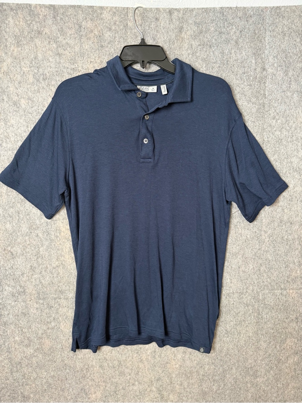 Tasc Performance Men's Medium Pima Luxe Navy Short Sleeve Polo Shirt